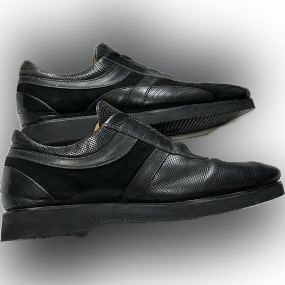 HUGO BOSS SlipOn Loafer Mix/Mat. Leather Sude Rubber Vibram Comfy Sole. S 42/9us
